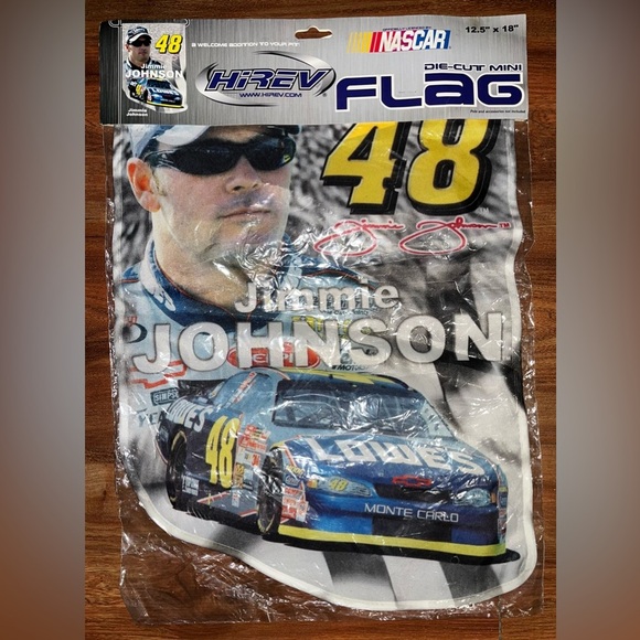 Jimmie Johnson #48 HiREV NASCAR New Banner Display Flag Lowes Racing - Picture 1 of 4